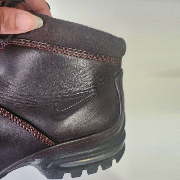 Nike Air Primo 306246-020 Work Leather Lace Up Men's Boots Size 11 Brown b100 - Picture 2 of 8